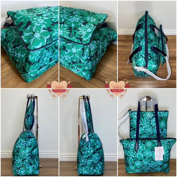 💚Kate Spade New York Polyester Floral Print Bag W/ Wristlet-SET💚 - Picture 3 of 16